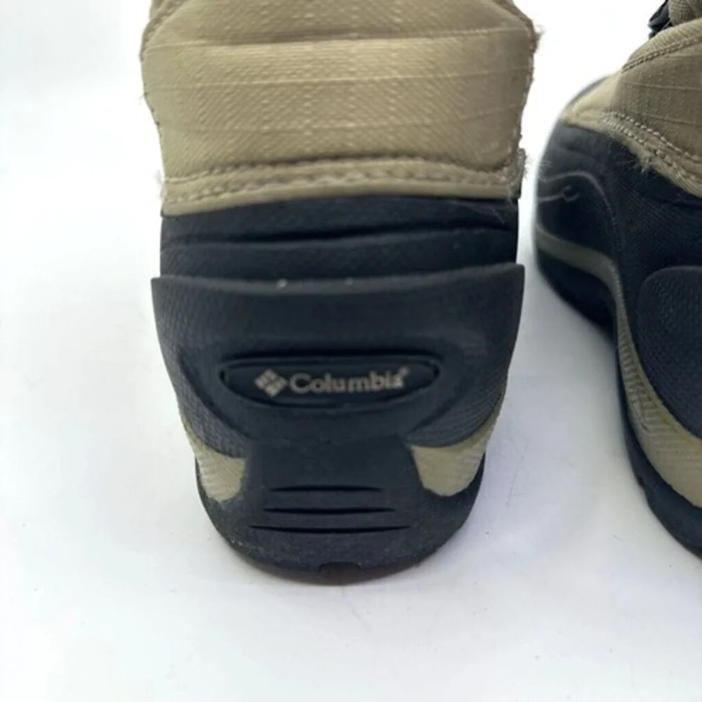 Columbia Cascadian Trinity‎ Snow Boots Women 6 Tan Black Good Waterproof Sherpa